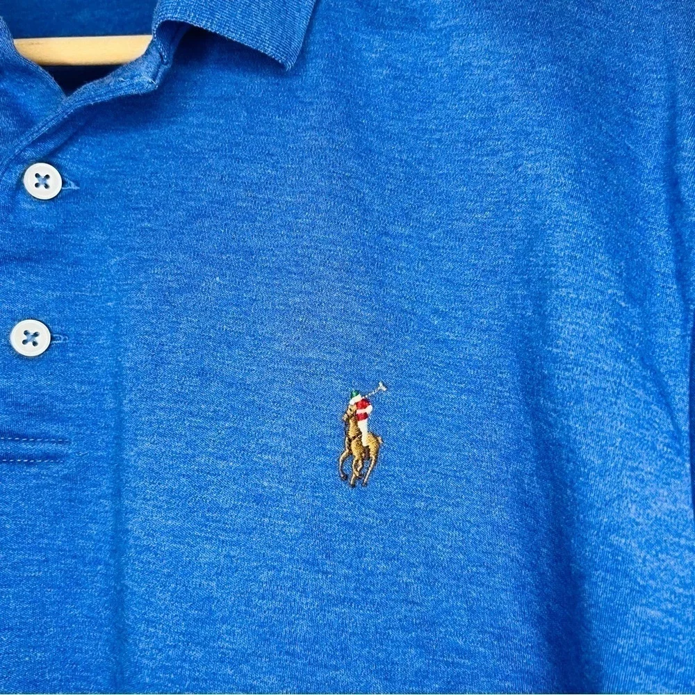 Polo Ralph Lauren Blue Classic Soft Cotton Polo Shirt XL